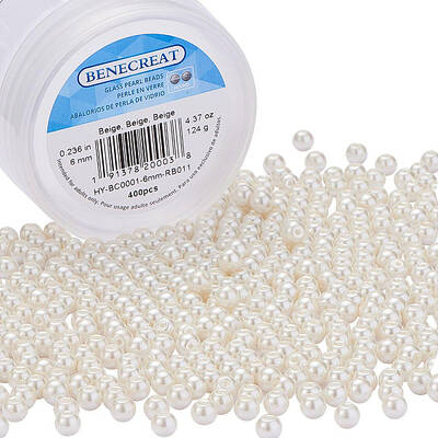 Eco-Friendly Dyed Glass Pearl Round Beads