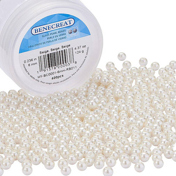Eco-Friendly Dyed Glass Pearl Round Beads