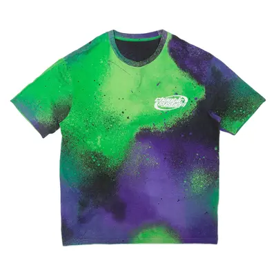 CHAOTIC SYSTEMS Splatter Mens T-Shirt Purple L