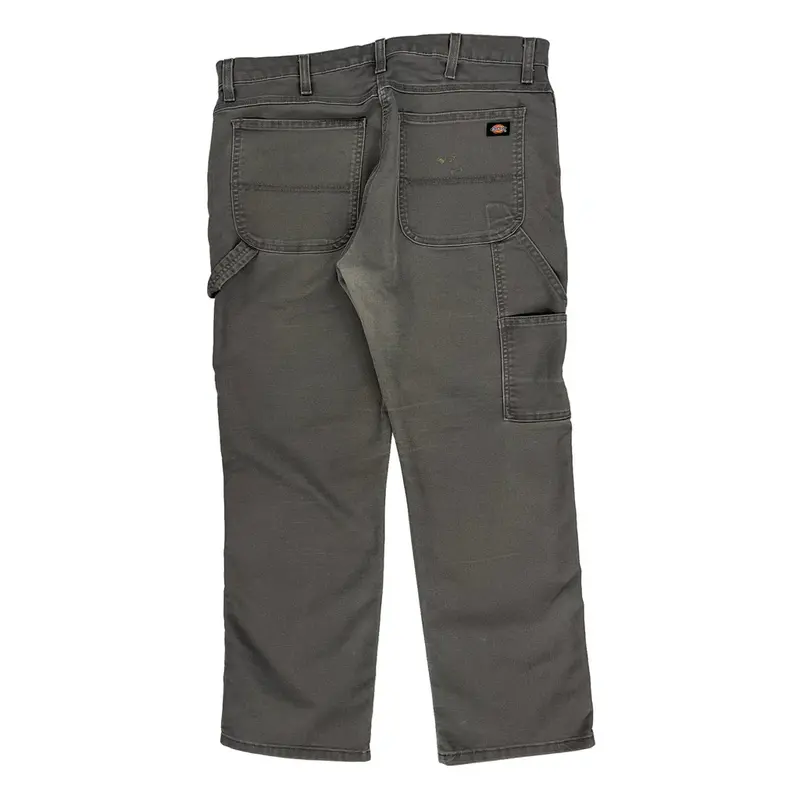 Regular Fit Dickies Cargo Carpenter Trousers - 36? Waist Grey Cotton Blend