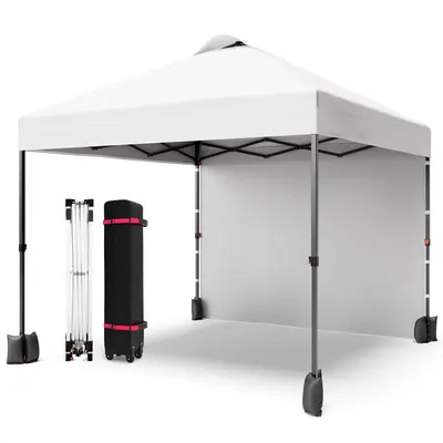 Garvee 10'x10' Pop Up Tent, Pop Up Canopy With Sidewall, UPF 50+, Easy to Set Up Outdoor Canopy, Adjustable Portable Gazebo f...