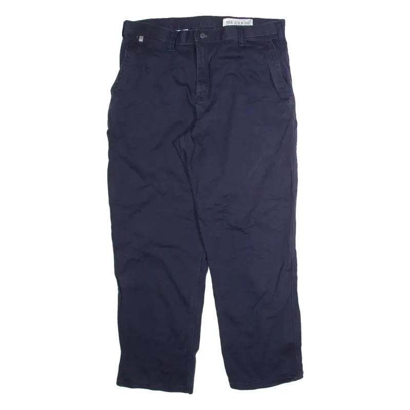 CARHARTT Workwear Mens Trousers Blue Regular Straight W36 L30