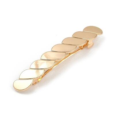 Twist Alloy with Iron Clip Hair Barrettes