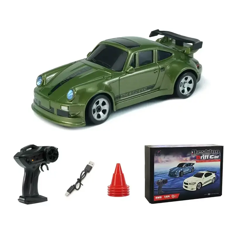 1/64 Mini Drift Car,Remote conteol car drifting on the desktop,USB Rechargeable,Holiay Birthday Christmas Gifts for Boys Kids
