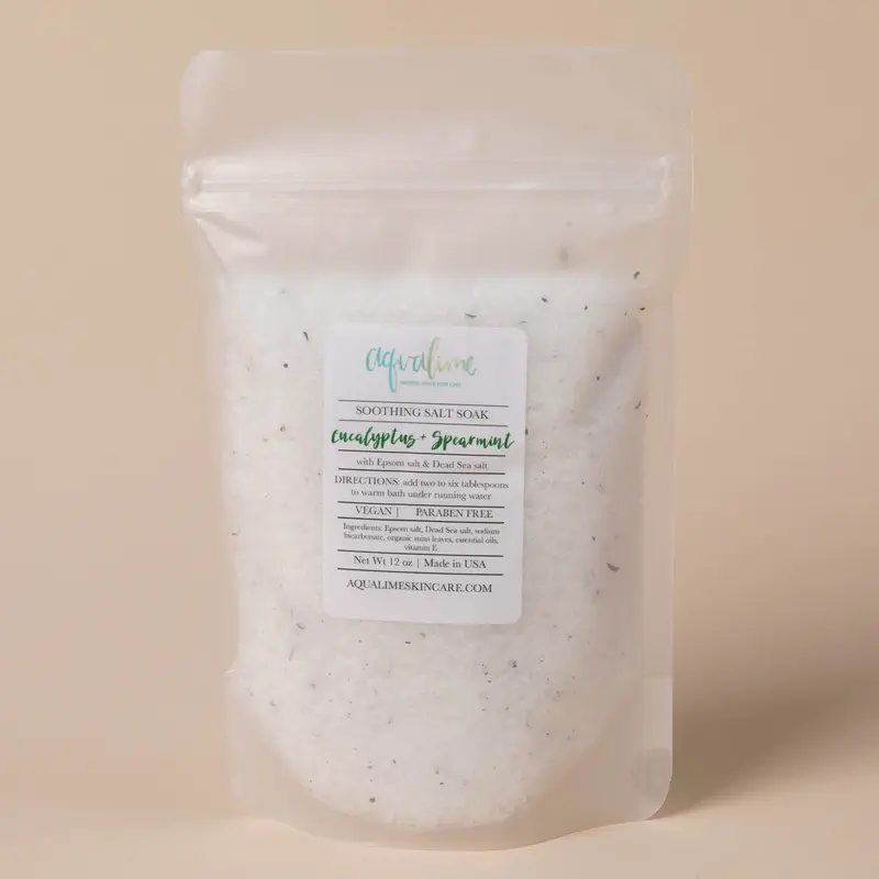 Aqualime Soothing Soaking Salts - Winter Fir & Grapefruit