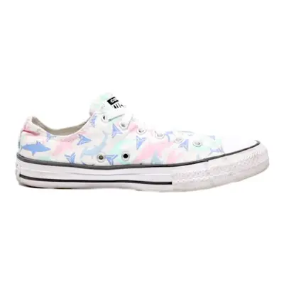 CONVERSE Low Top Trainers White Canvas Womens UK 4