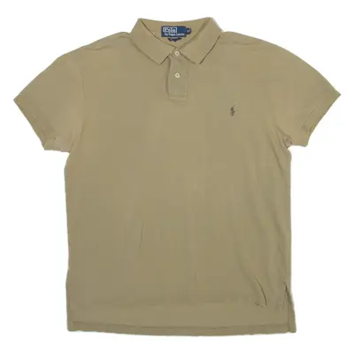 POLO RALPH LAUREN Custom Fit Mens Polo Shirt Green M