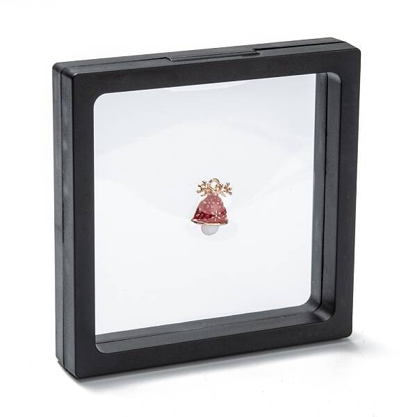 Square Transparent PE Thin Film Suspension Jewelry Display Stands