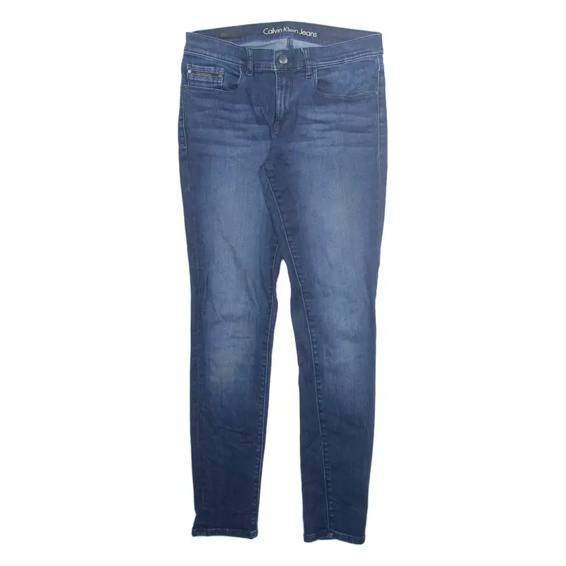 CALVIN KLEIN JEANS Mens Jeans Blue Regular Skinny Stone Wash W31 L32