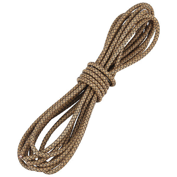Round Braided Leather Cord