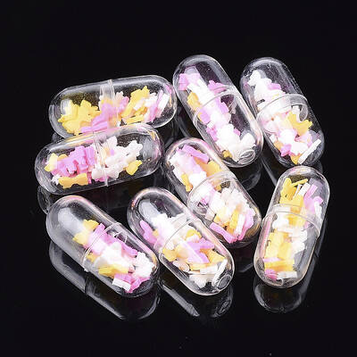 Openable Transparent Plastic Capsule Container