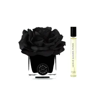 Herve Gambs Gift Set: Terre D'Epices Room Spray 10ml + Black Couture Flower Porcelain Aroma Reed Diffuser Black