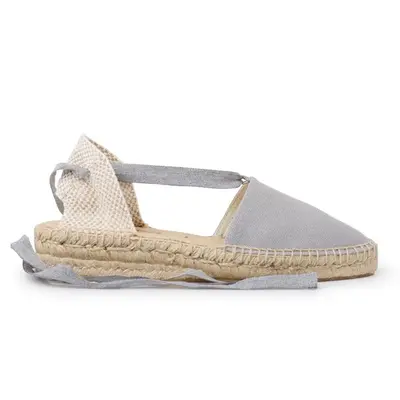 Tamarita Eco Canvas Vegan Espadrille Wedges - Grey | Select Size: 7.5 US (38EU) | Color: Grey