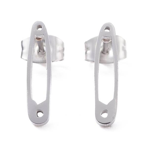 Non-Tarnish 304 Stainless Steel Stud Earrings Findings