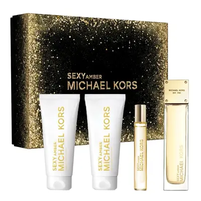 Michael kors Sexy Amber EDP Gift Set 100 ml, shower gel 100 ml, body lotion 100 ml a miniature EDP 10 ml