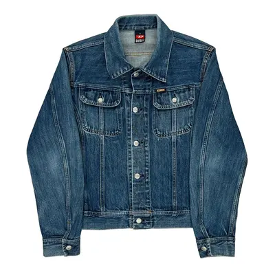 Diesel Denim Jacket - Small Blue Cotton