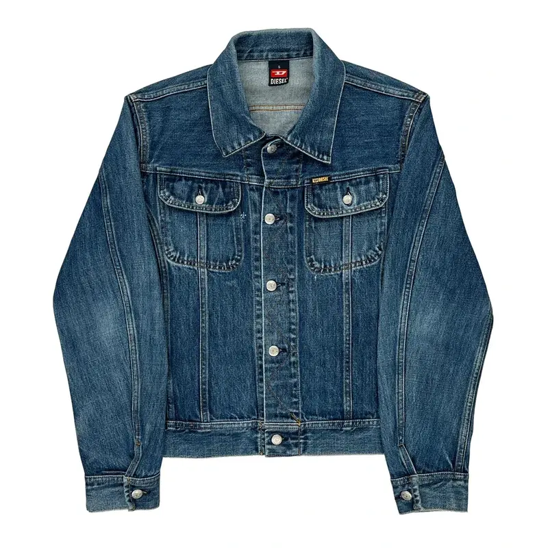 Diesel Denim Jacket - Small Blue Cotton