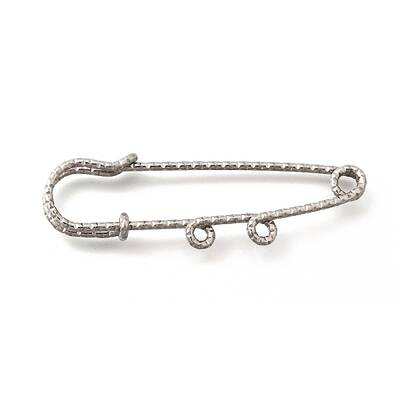 304 Stainless Steel Safety Pins Brooch Findings