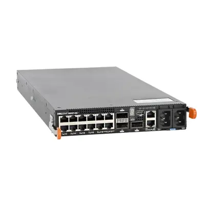 Dell 8MD6D | PowerSwitch S4100-ON Series S4112T-ON 12 x 10GbE RJ-45 and 3 x 100GbE QSFP28 Ports 2 x AC Fixed PSU and 3 x Fixe...