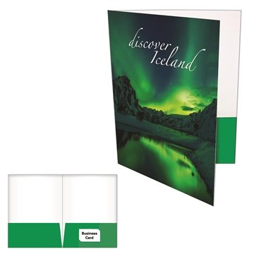 100 Customized 2 Glued Pocket Folder with Slit on Right Side - ...