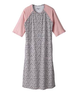 Silverts Women's Recovery Nightgown - Heather Indigo/Indigo - M