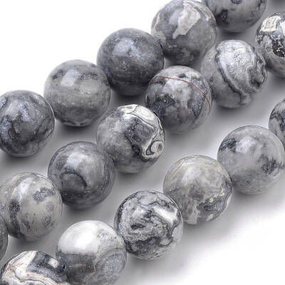 Natural Map Stone/Picasso Stone/Picasso Jasper Beads Strands