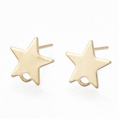 Brass Stud Earring Findings