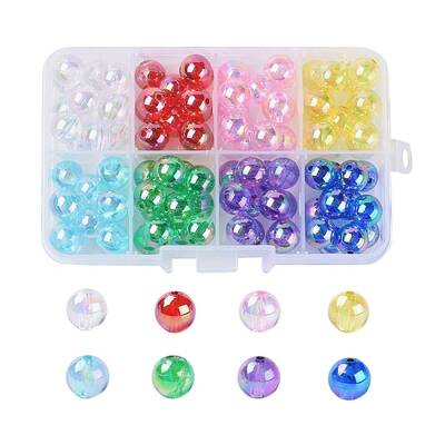 8 Colors Eco-Friendly Transparent Acrylic Beads