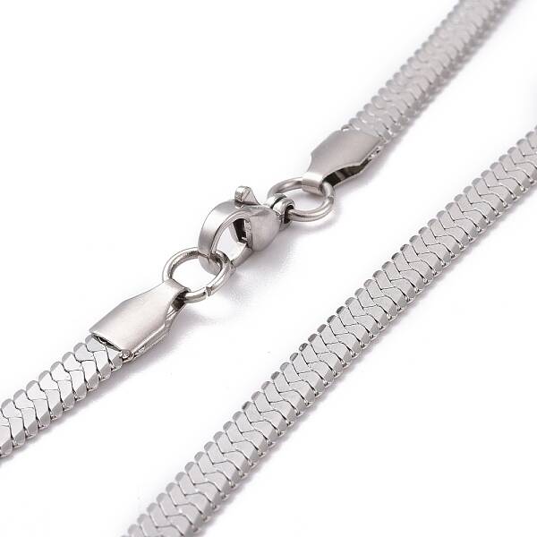 Non-Tarnish 304 Stainless Steel Snake Chains Necklaces