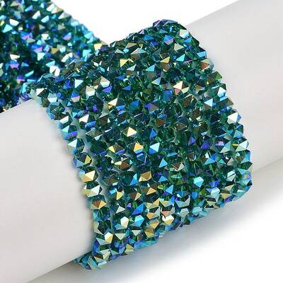 Electroplate Glass Beads Strands