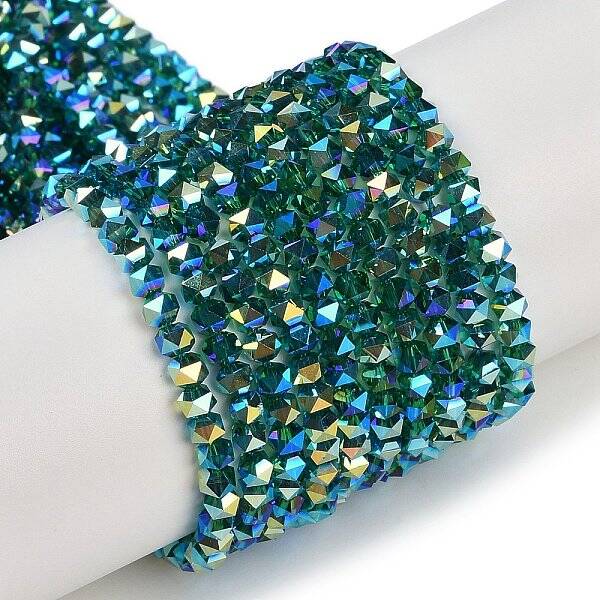 Electroplate Glass Beads Strands