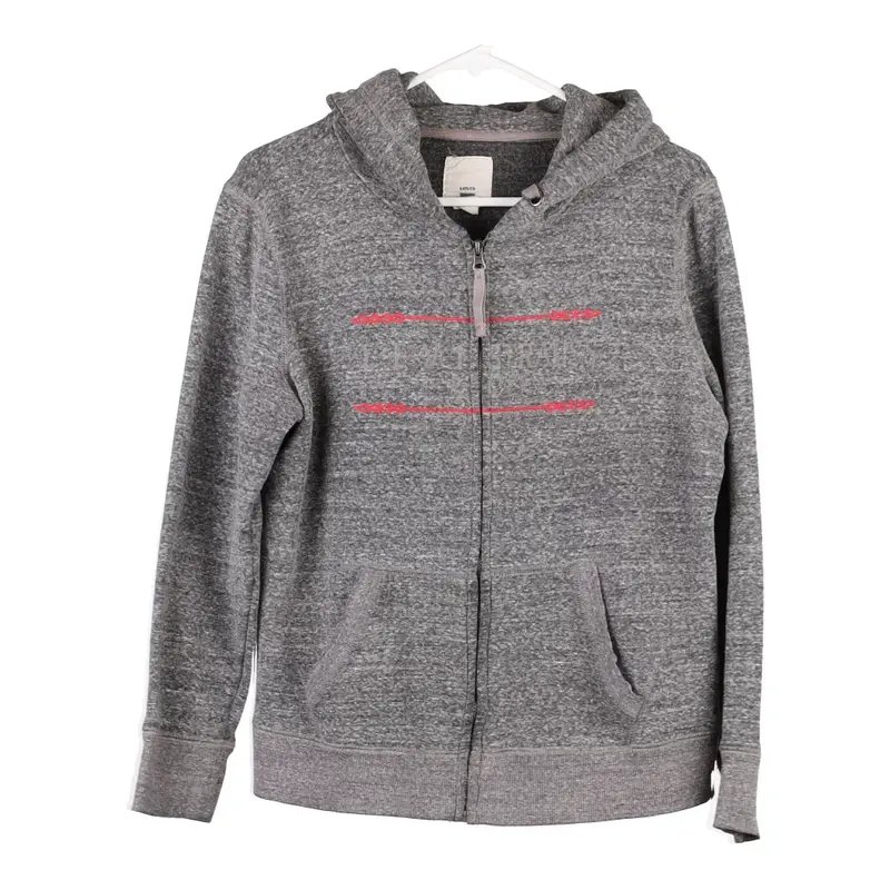Age 14-16 Levis Hoodie - XL Grey Cotton Blend