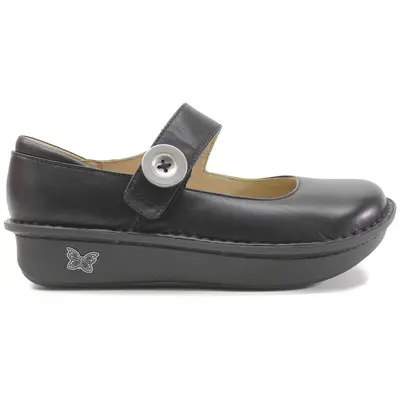 Alegria Paloma Nappa Leather Women's Slip On Shoes - Black - Size:US 7-7.5 Women