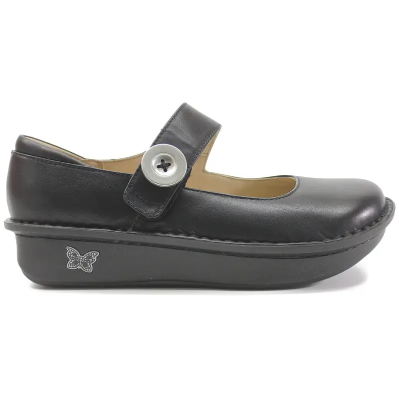 Alegria Paloma Nappa Leather Women's Slip On Shoes - Black - Size:US 7-7.5 Women