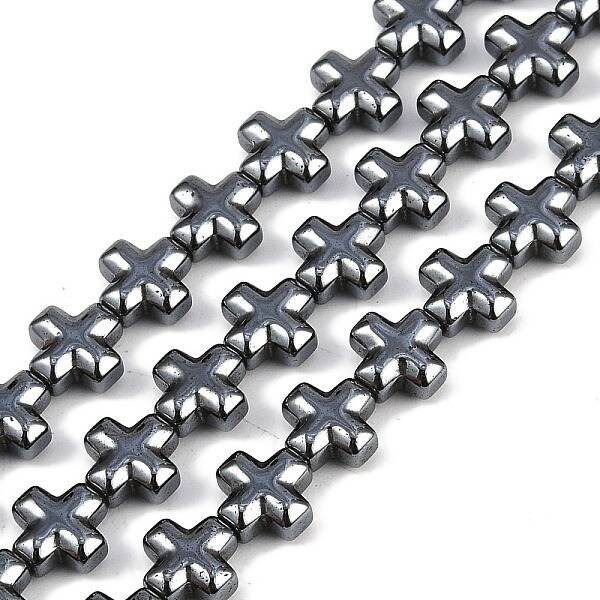 Electroplated Synthetic Non-magnetic Hematite Beads Strands