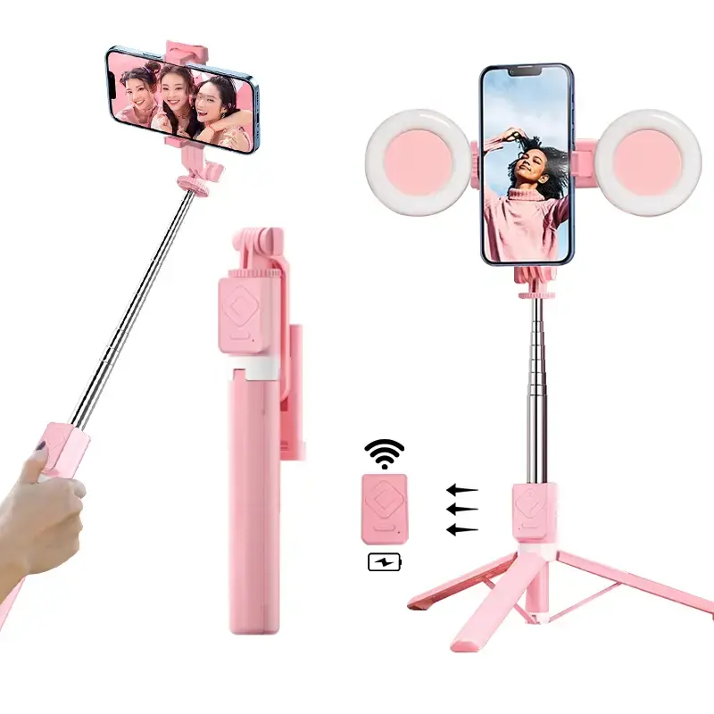 TIKTOK remote control,Stick tripod with light,Page Turner,67 Selfie Tripod Stand with Remote for iPhone,Android Solidest Ex...
