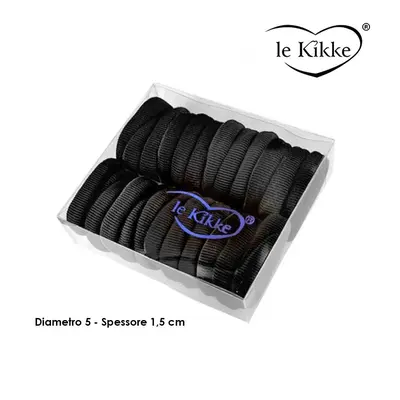 Le kikke black queue clip box of 24 pieces