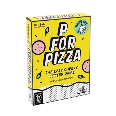 P for Pizza Board Game: Build a Giant Pizza Slice Before Anyone Else Family Word Travel Game Great for Adults and Kids