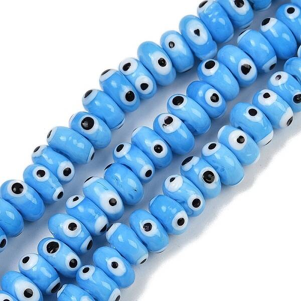 Handmade Evil Eye Lampwork Beads Strands