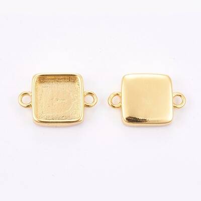 Brass Cabochon Connector Settings