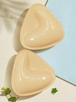 Women's Solid Color Triangle Shaped Silicone Nipple Cover, Breathable Comfortable Reusable Nipple Cover for Daily Wear, Bra P...