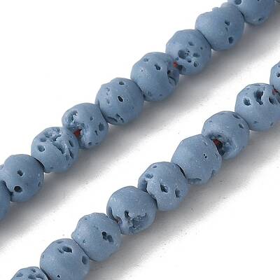 Synthetic Lava Rock Dyed Beads Strands