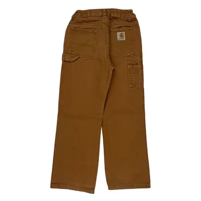 Age 7 Carhartt Carpenter Trousers - Medium Brown Cotton | Size: medium