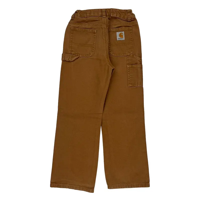 Age 7 Carhartt Carpenter Trousers - Medium Brown Cotton | Size: medium