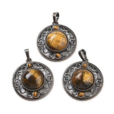 Natural Tiger Eye Pendants