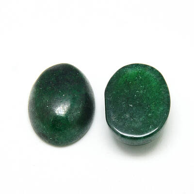 Dyed Natural White Jade Cabochons