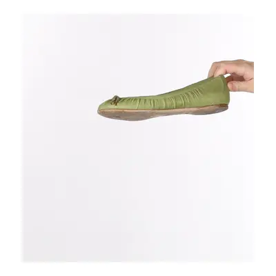 Christian Dior Ballet Pump - UK 3.5 Green Leather