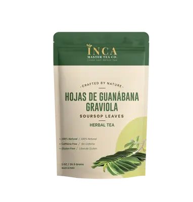 Inca Master Soursop Tea – Guanabana Leaves, Cut & Sifted Loose Leaf, 3.5 oz – Herbal Wellness Tea Fruit Dried Organic Bev...