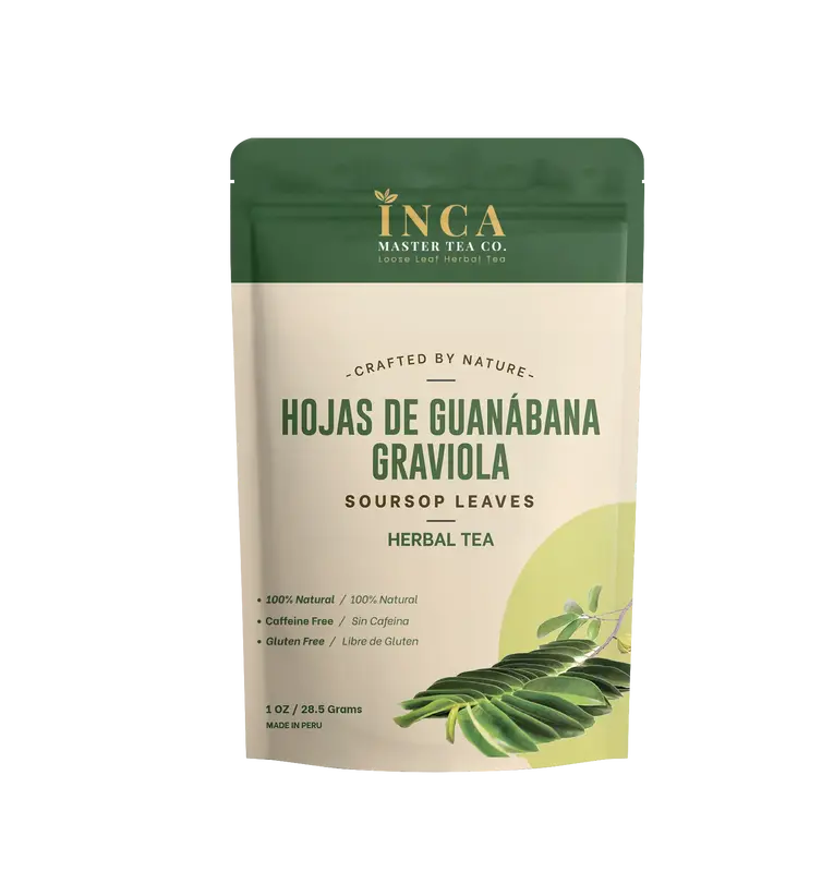 Inca Master Soursop Tea – Guanabana Leaves, Cut & Sifted Loose Leaf, 3.5 oz – Herbal Wellness Tea Fruit Dried Organic Bev...