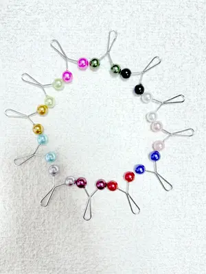 Muslim Headscarf Hair Clips Set, 6 Pcs Pearl Decorative Hijab Pins, Elegant Accessories for Women, Perfect for Daily Wear & S...